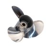 10 1/4x15 Outboard Propeller Stainless Steel Fit Mercury Boat Engines 25HP - 70HP Pressed-in Hub - Image 2
